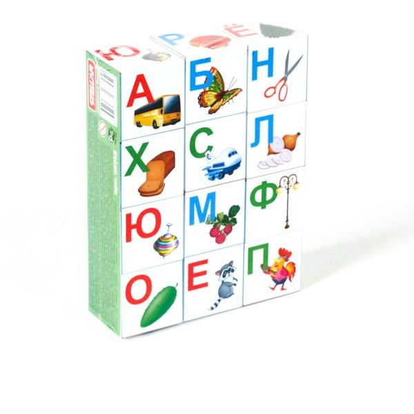 Кубики обучающие «Азбука в картинках»  